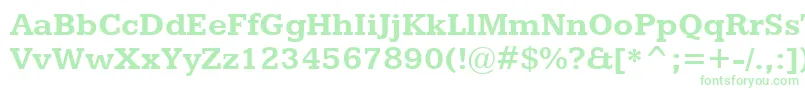 KameronBold Font – Green Fonts on White Background