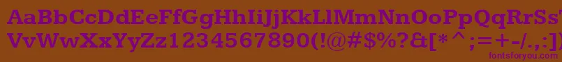 KameronBold Font – Purple Fonts on Brown Background