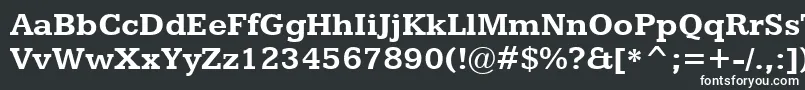 Шрифт KameronBold – белые шрифты на чёрном фоне