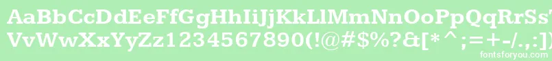 KameronBold Font – White Fonts on Green Background