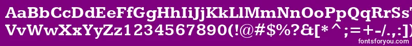 フォントKameronBold – 紫の背景に白い文字