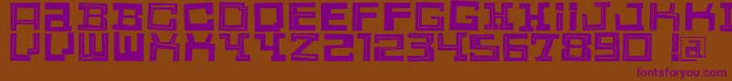 Scherenschnitt Font – Purple Fonts on Brown Background