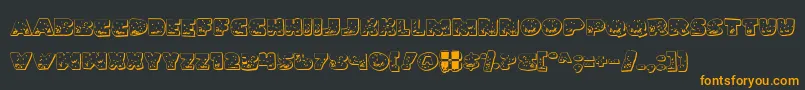 More about Landog Font Landog Font – Orange Fonts on Black Background