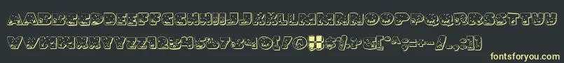 Landog Font – Yellow Fonts on Black Background