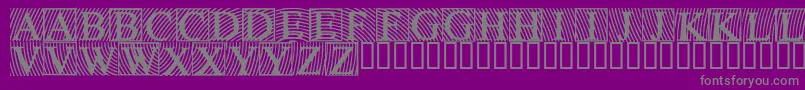 Fonte Lowengravedcapsdark – fontes cinzas em um fundo violeta