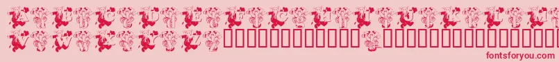 ElefunKg Font – Red Fonts on Pink Background