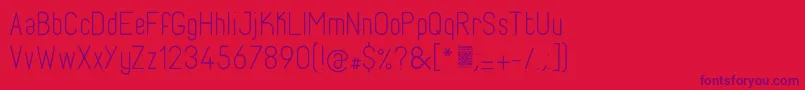 FabioloLight Font – Purple Fonts on Red Background