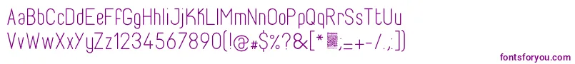 FabioloLight Font – Purple Fonts on White Background