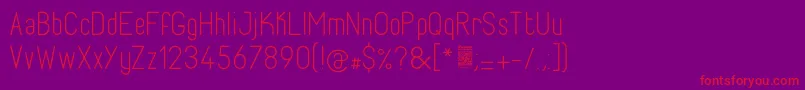 FabioloLight Font – Red Fonts on Purple Background