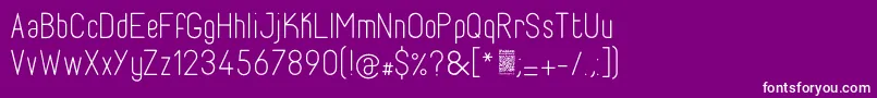 FabioloLight Font – White Fonts on Purple Background