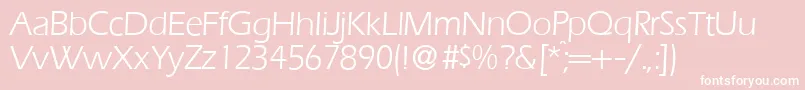 E820SansRegular Font – White Fonts on Pink Background