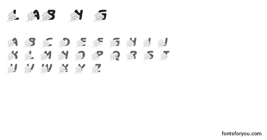 Шрифт LmsABerryNiceGirl – алфавит, цифры, специальные символы