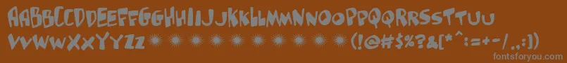 Подробнее о шрифте Gluttonman Шрифт Gluttonman – серые шрифты на коричневом фоне