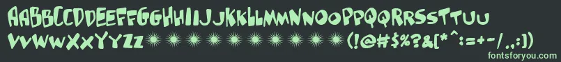 Gluttonman Font – Green Fonts on Black Background