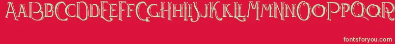 Watson Font – Green Fonts on Red Background