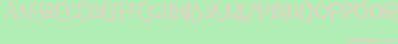 Watson Font – Pink Fonts on Green Background