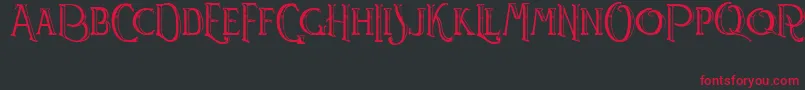 Watson Font – Red Fonts on Black Background