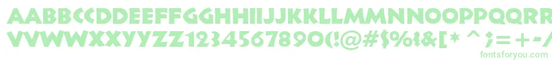 Infr011n Font – Green Fonts on White Background