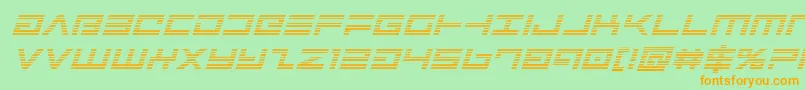 fuente Avengergradital – Fuentes Naranjas Sobre Fondo Verde