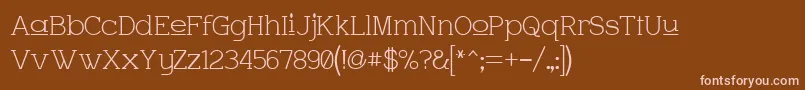 Шрифт Charupp – розовые шрифты на коричневом фоне