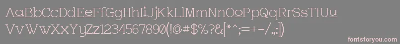 Charupp Font – Pink Fonts on Gray Background