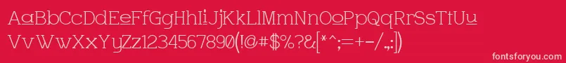 Charupp Font – Pink Fonts on Red Background