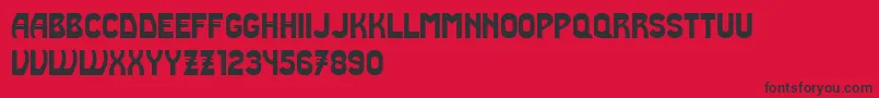 Truth Font – Black Fonts on Red Background