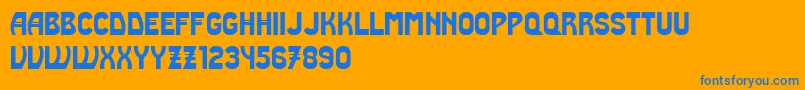 Truth Font – Blue Fonts on Orange Background