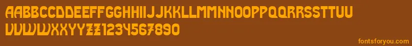 Truth Font – Orange Fonts on Brown Background