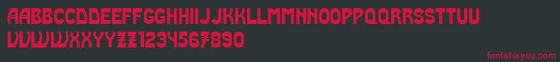 Truth Font – Red Fonts on Black Background