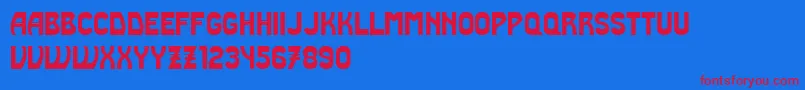 Truth Font – Red Fonts on Blue Background