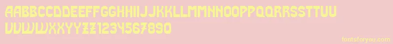 Truth Font – Yellow Fonts on Pink Background