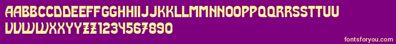 Truth Font – Yellow Fonts on Purple Background