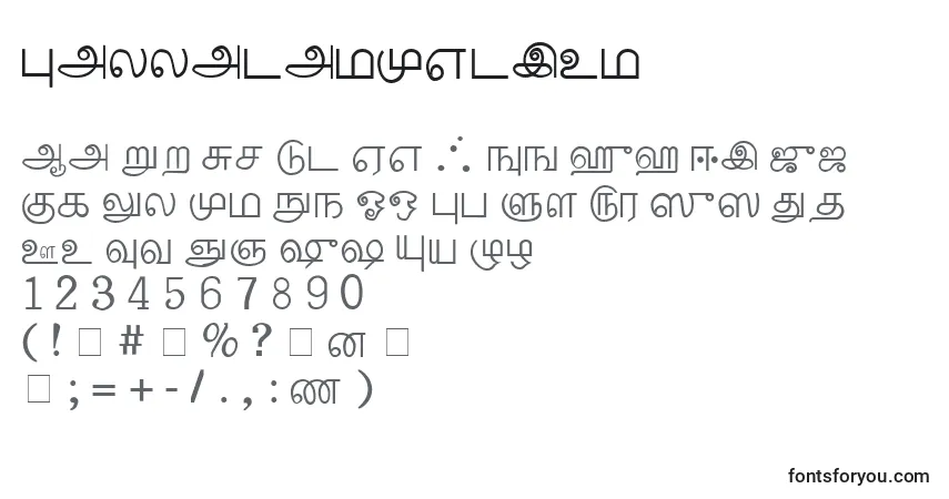 PalladamMedium Font – alphabet, numbers, special characters