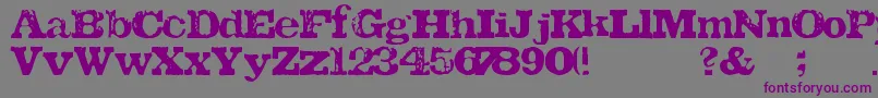 TatuFont Font – Purple Fonts on Gray Background
