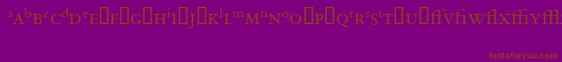 BemboExpert Font – Brown Fonts on Purple Background