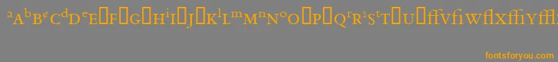 BemboExpert Font – Orange Fonts on Gray Background