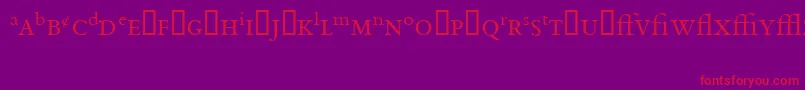 BemboExpert Font – Red Fonts on Purple Background