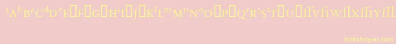 BemboExpert Font – Yellow Fonts on Pink Background