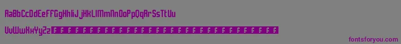 Solitude Font – Purple Fonts on Gray Background