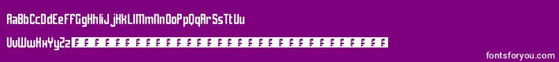 Solitude Font – White Fonts on Purple Background
