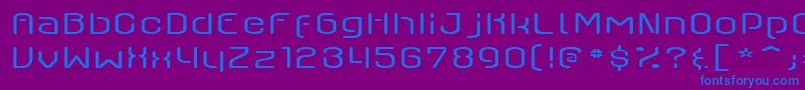 AxaxaxLight Font – Blue Fonts on Purple Background