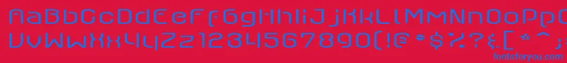 AxaxaxLight Font – Blue Fonts on Red Background