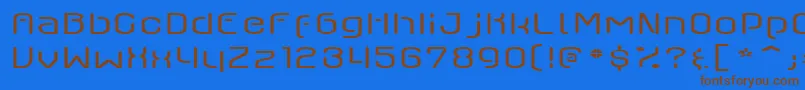 AxaxaxLight Font – Brown Fonts on Blue Background