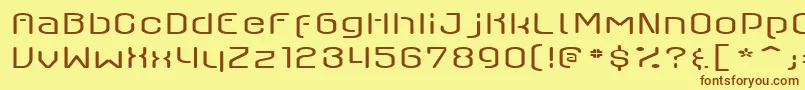 Шрифт AxaxaxLight – коричневые шрифты на жёлтом фоне