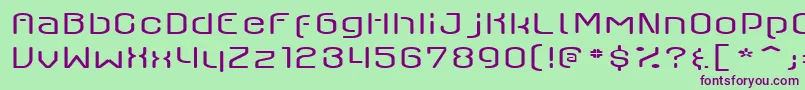 AxaxaxLight Font – Purple Fonts on Green Background