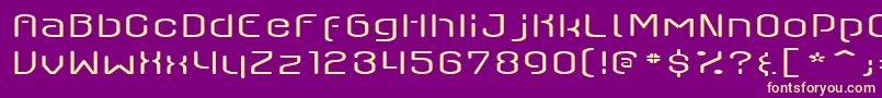 Шрифт AxaxaxLight – жёлтые шрифты на фиолетовом фоне