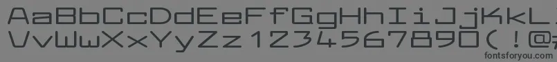 フォントLarabiefontxtBold – 黒い文字の灰色の背景