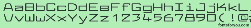 フォントLarabiefontxtBold – 緑の背景に黒い文字