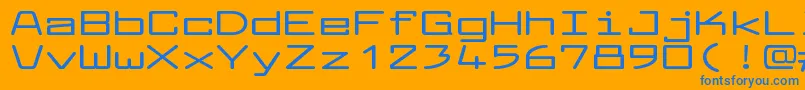 fuente LarabiefontxtBold – Fuentes Azules Sobre Fondo Naranja